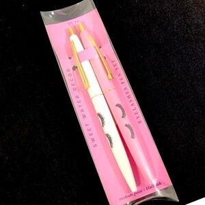 Sweet Water Decor Eyelashes Pen Set Black Ink Medium Point New
